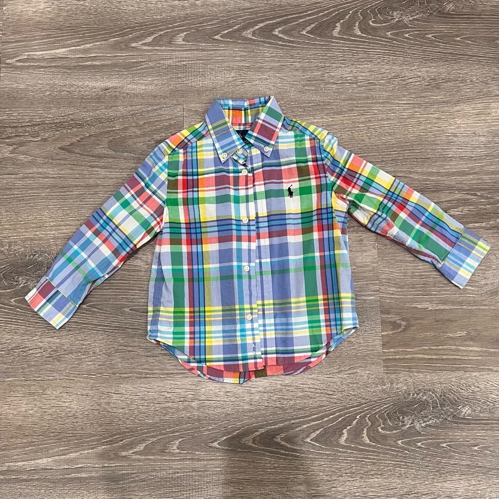 Ralph Lauren Multicolor Plaid Kids Shirt